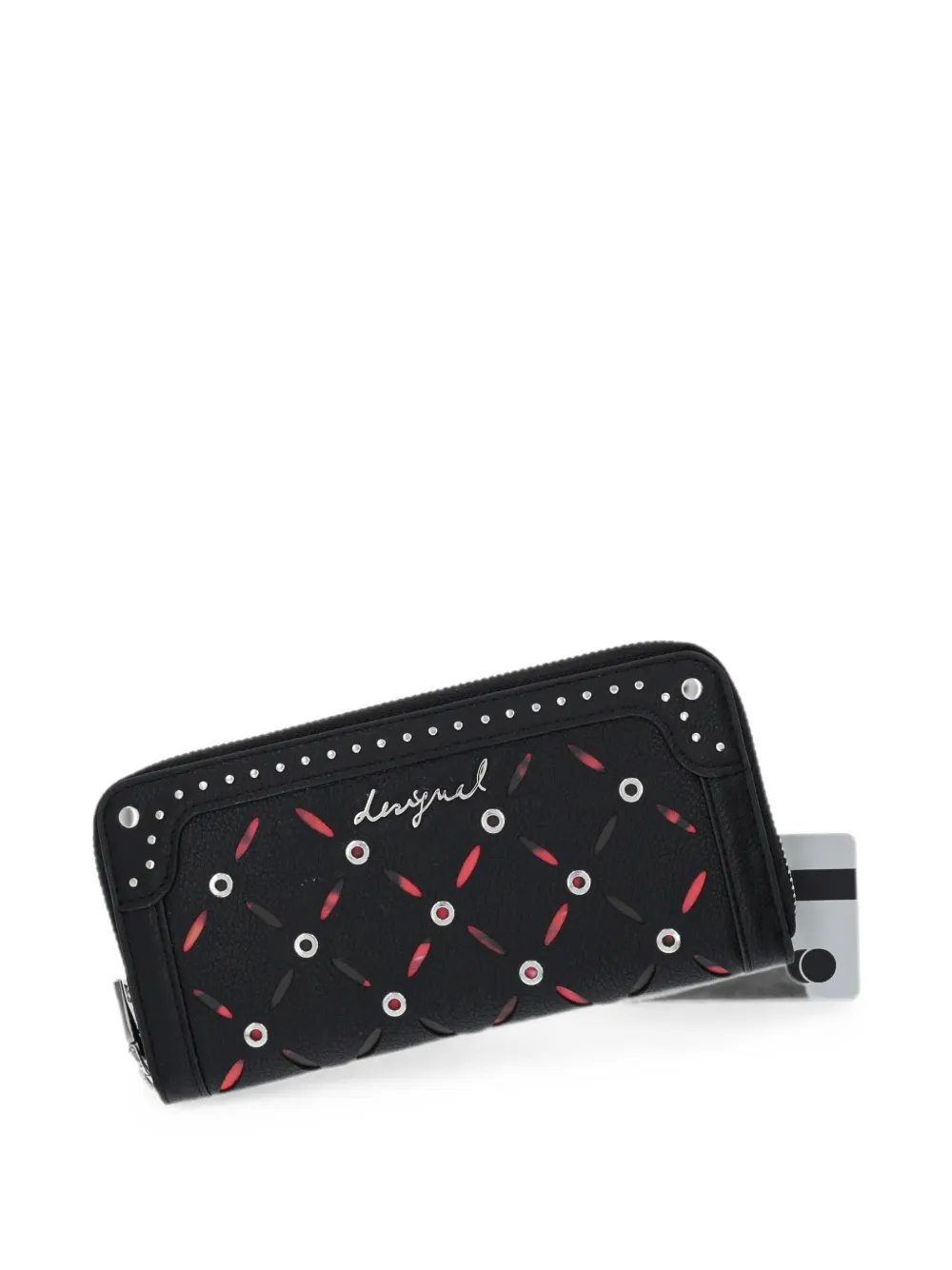 Desigual Portemonnee met studs Zwart