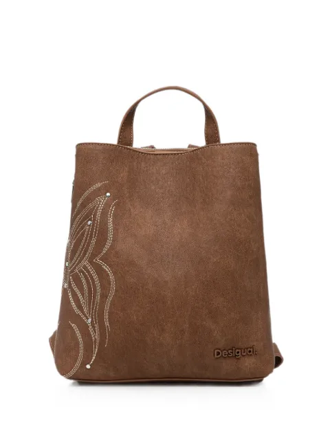 Desigual butterfly-motif zip backpack