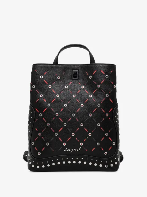 Desigual mochila pequeña con apliques