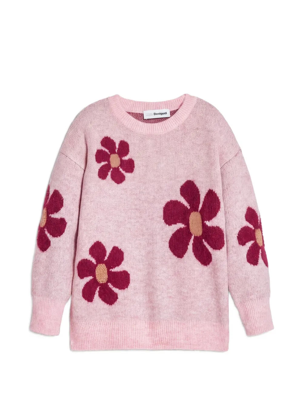 Desigual floral crewneck top - Rosa