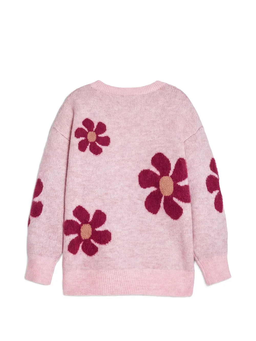 Desigual Top met ronde hals en bloemenprint Roze