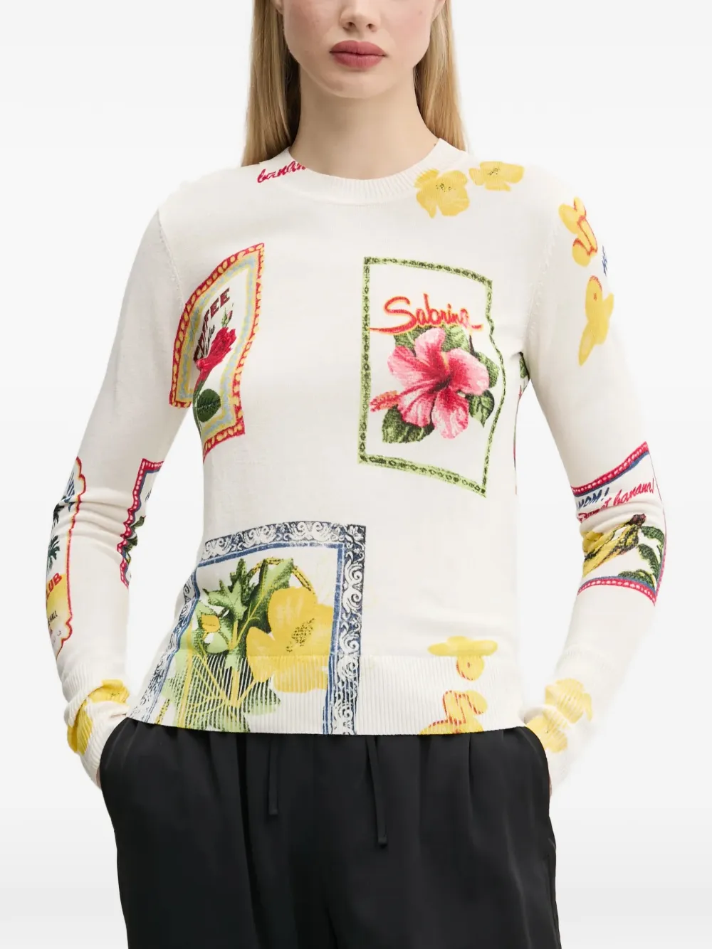 Desigual floral-print sweater