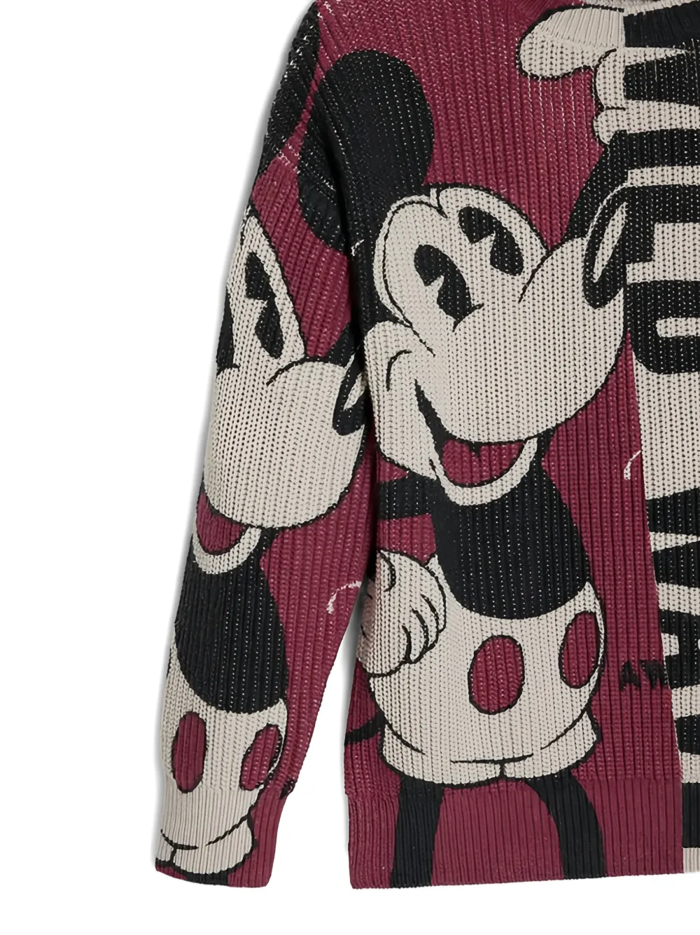 Desigual Trui met strip-print Rood