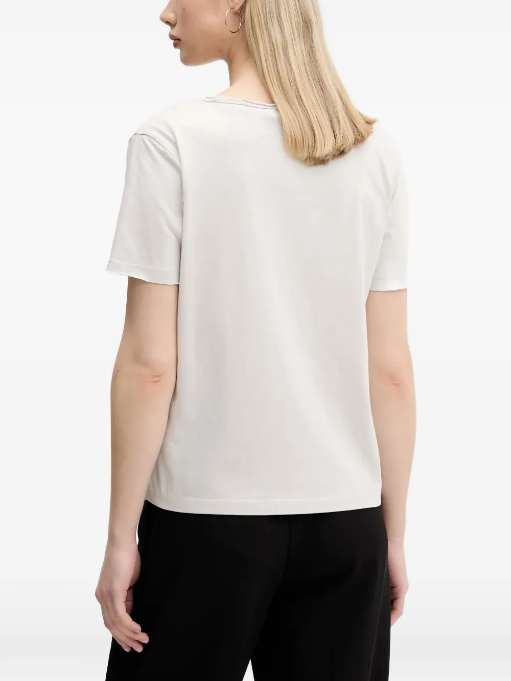 Desigual T-shirt met V-hals Beige