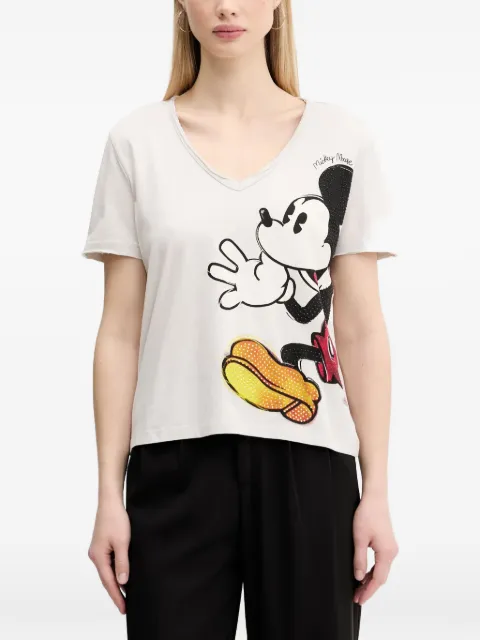 Desigual graphic-print V-neck T-shirt