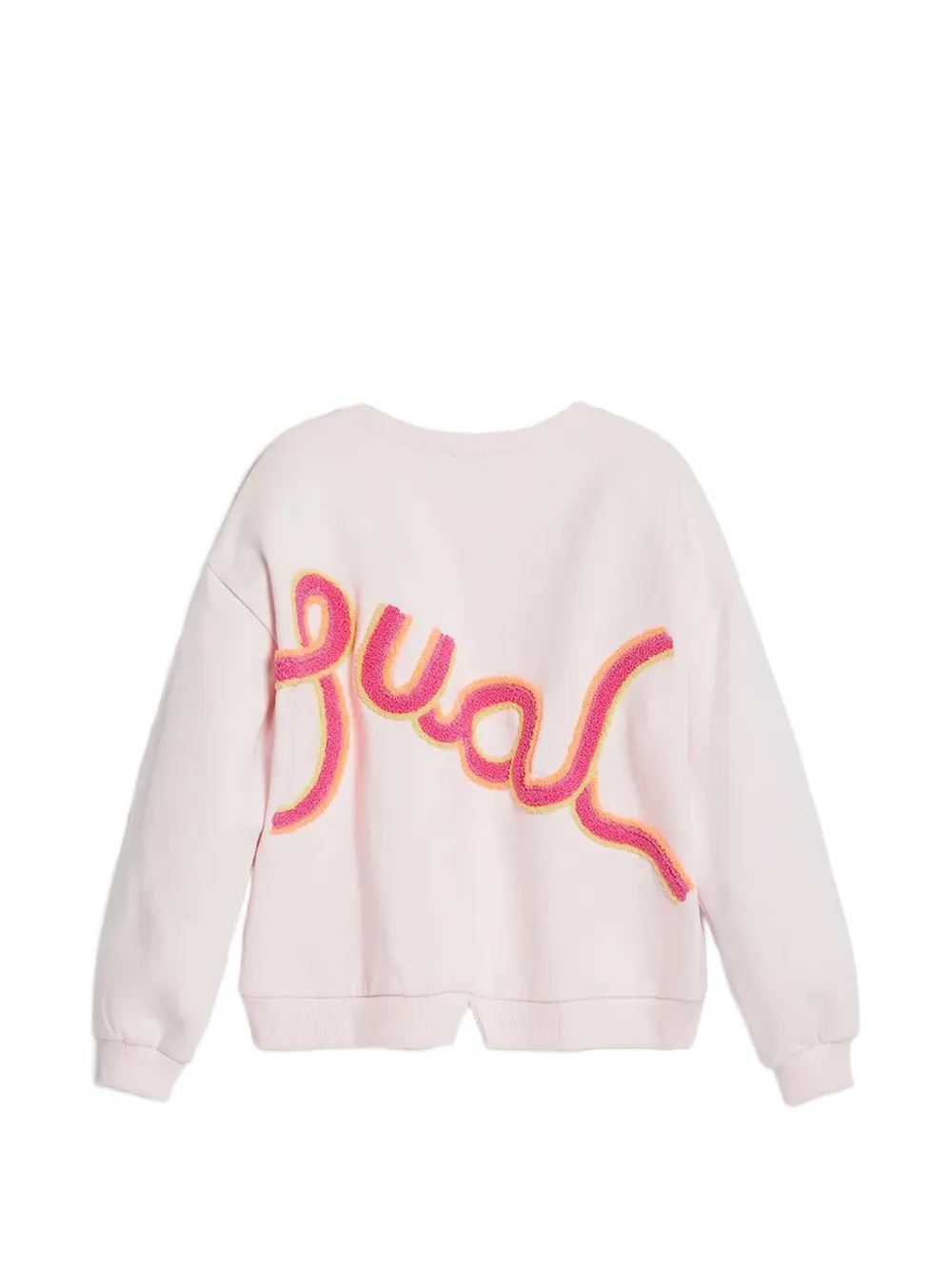 Desigual Sweater met applicatie Roze