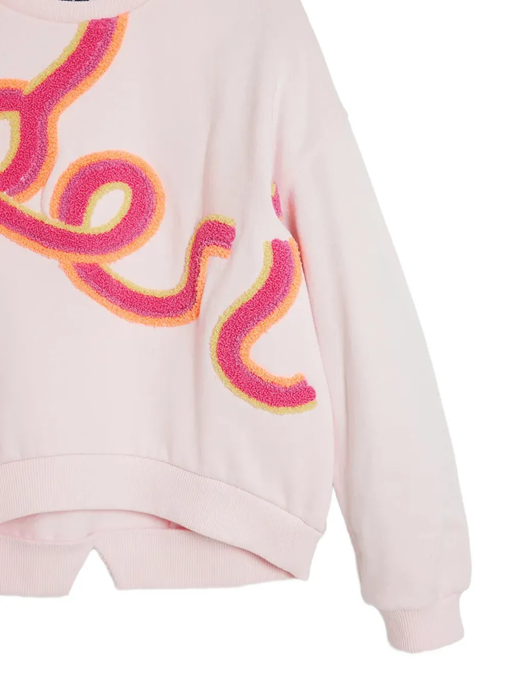 Desigual Sweater met applicatie Roze