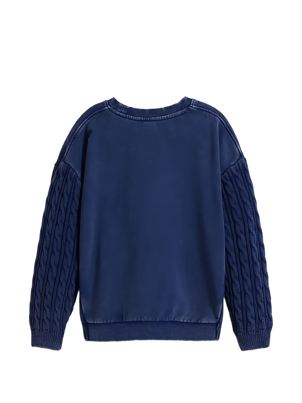Desigual Sweater met gevlochten detail Blauw