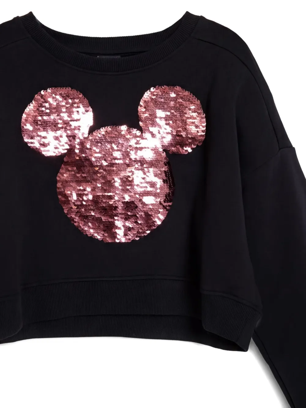 Desigual x Disney jurk verfraaid met pailletten en Mickey Mouse print Zwart