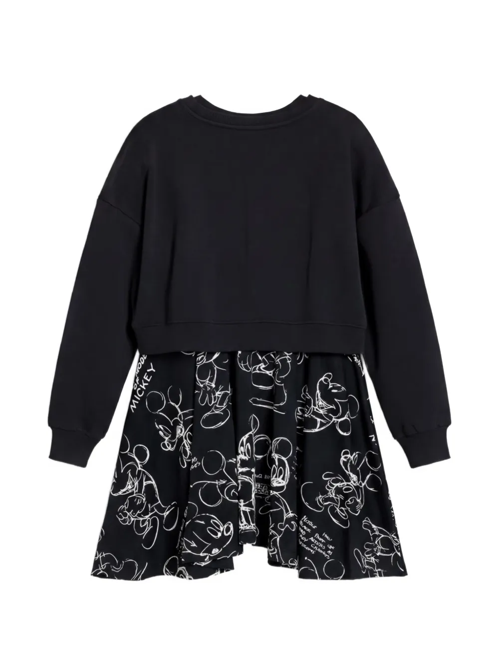 Desigual x Disney jurk verfraaid met pailletten en Mickey Mouse print Zwart