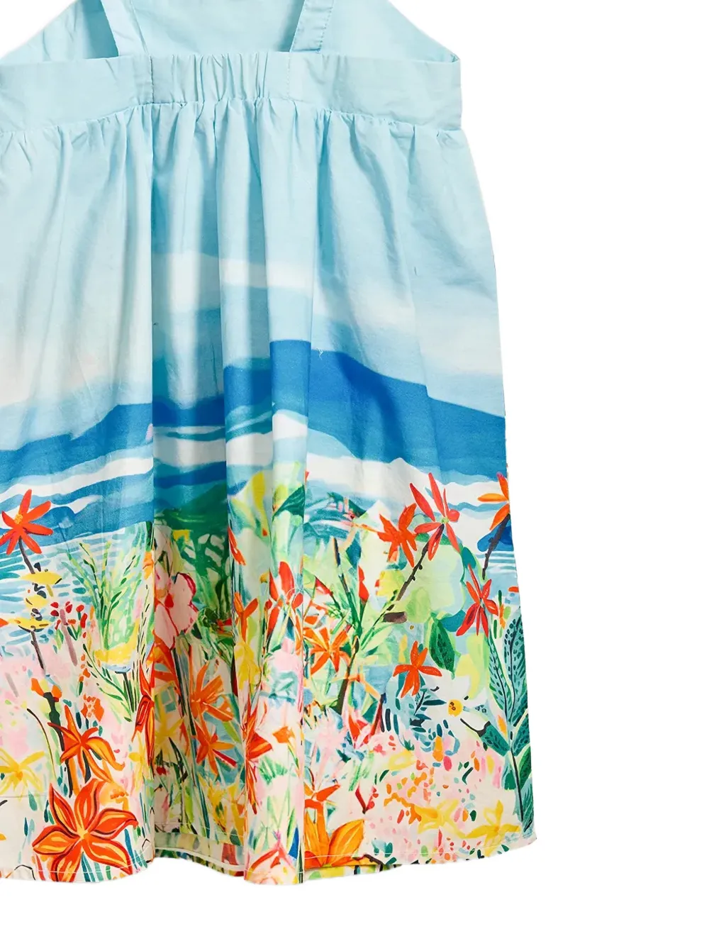 Desigual floral print dress Blauw