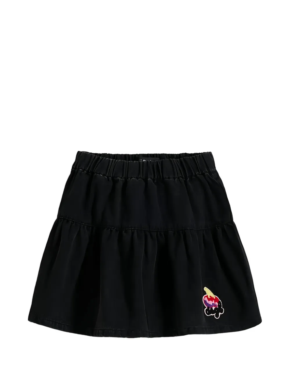 Desigual cherry-patch tiered skirt - Nero