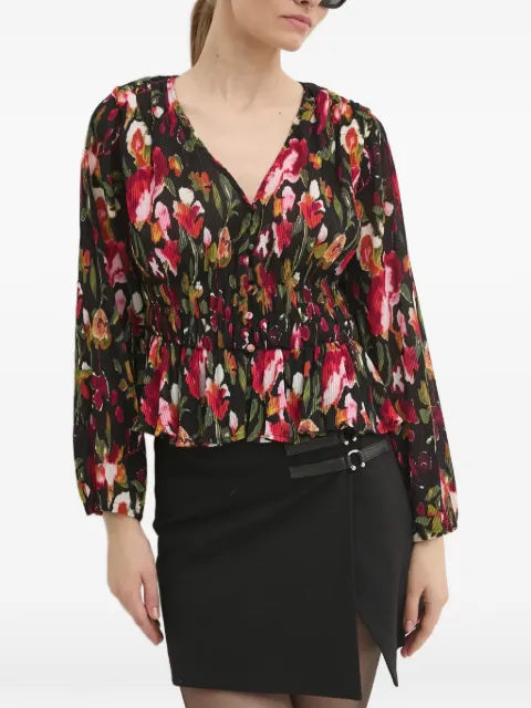 Desigual floral V-neck blouse