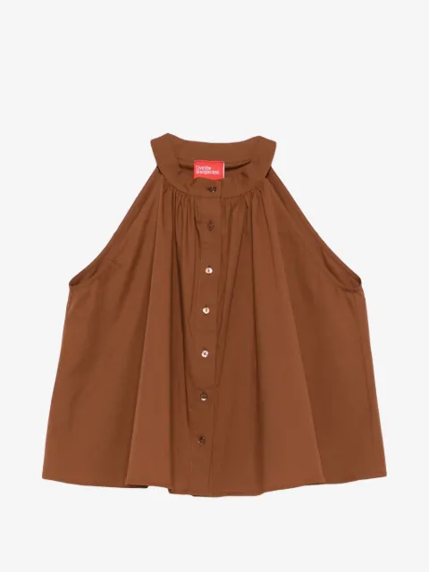 Merci top con cuello halter y botones