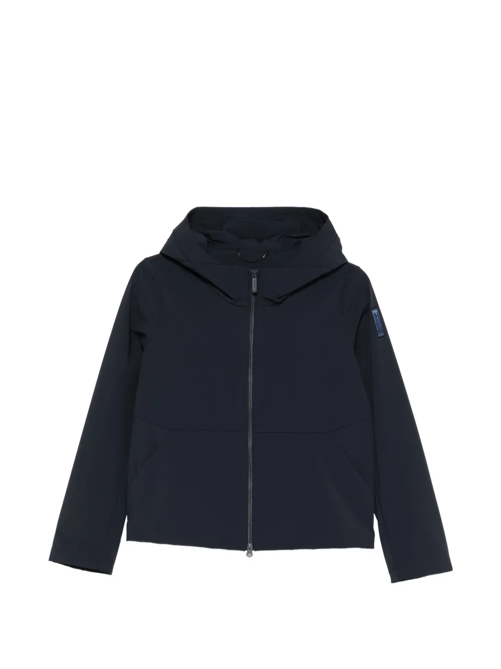 bomboogie hooded cropped jacket - Blu