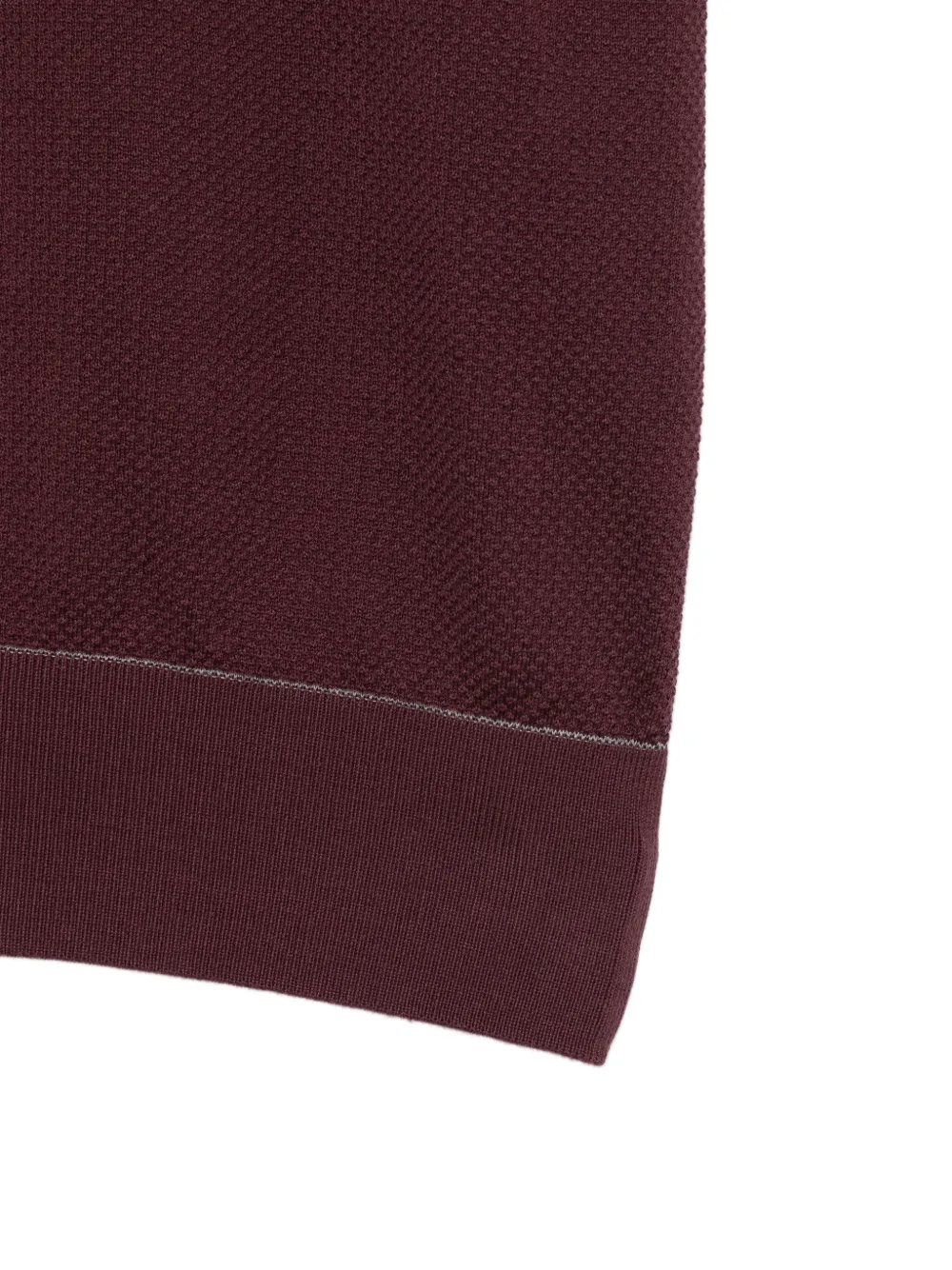 Brioni Poloshirt met kraag en knopen Rood