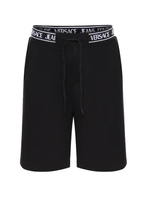 Versace Jeans Couture logo-waistband drawstring shorts