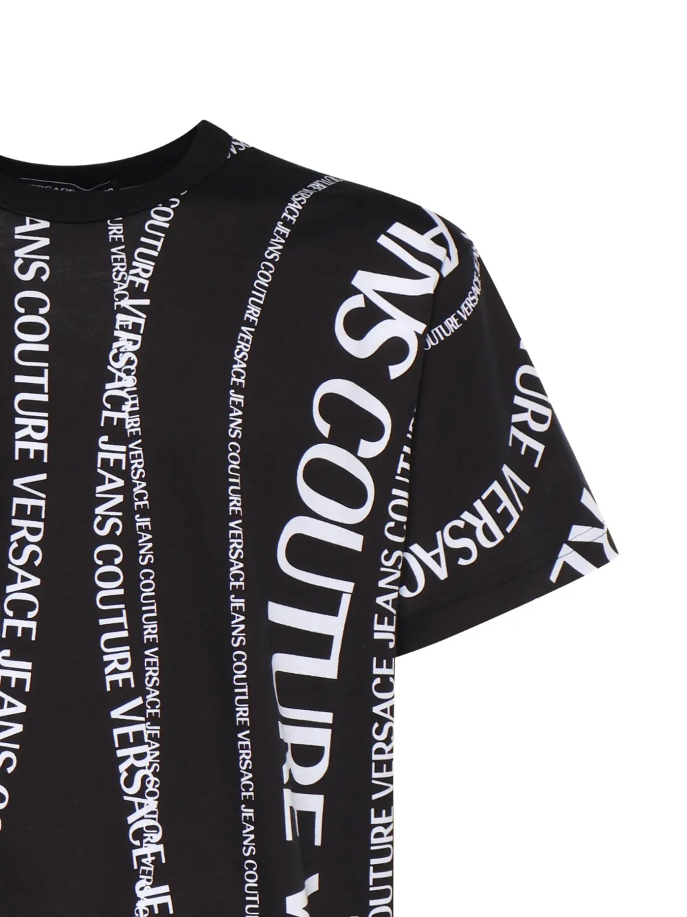 Versace Jeans Couture T-shirt met logoprint Zwart