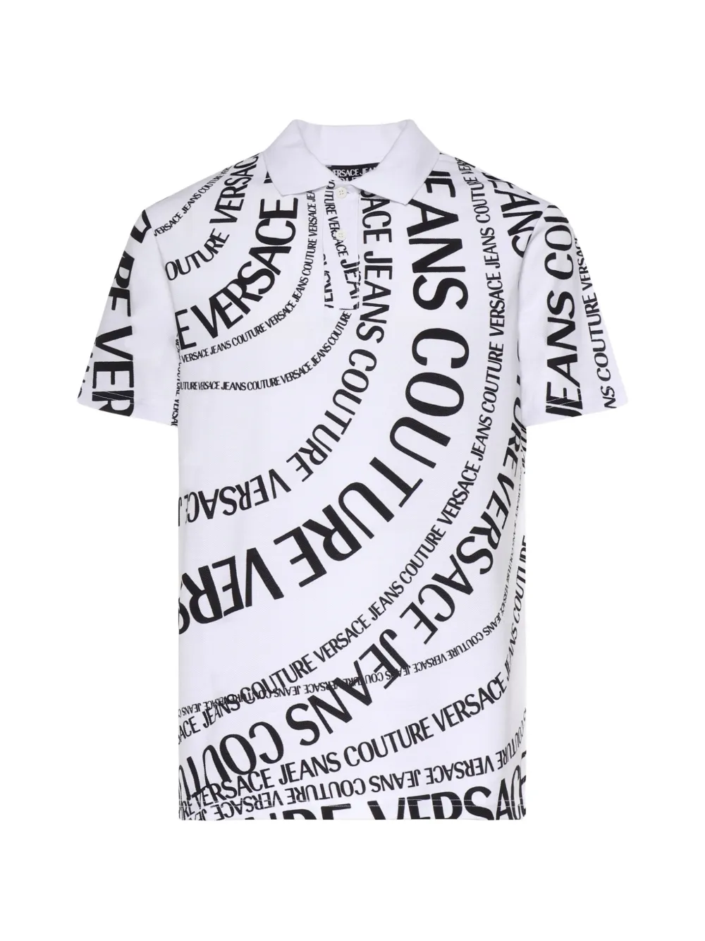 Versace Jeans Couture logo-print polo shirt - Bianco