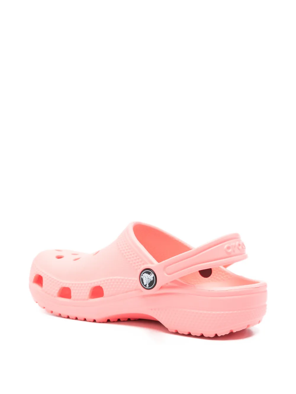 Crocs Kids Classic K perforated strap slippers Roze
