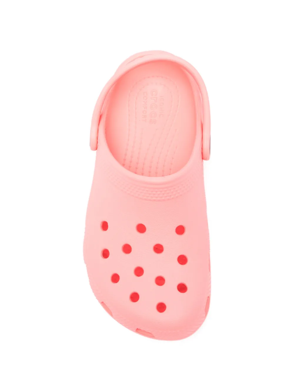 Crocs Kids Classic K perforated strap slippers Roze
