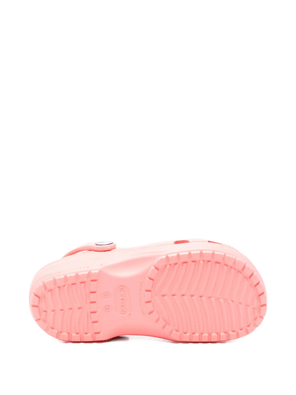 Crocs Kids Classic K perforated strap slippers Roze