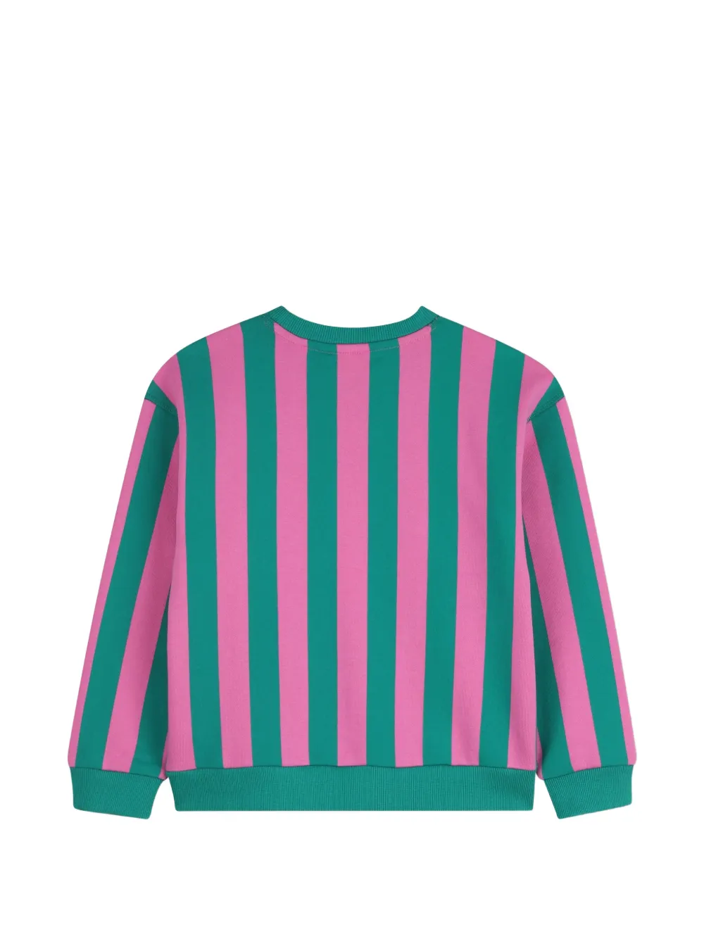  Kids Around Striped Fleece Sweatshirt - Green 