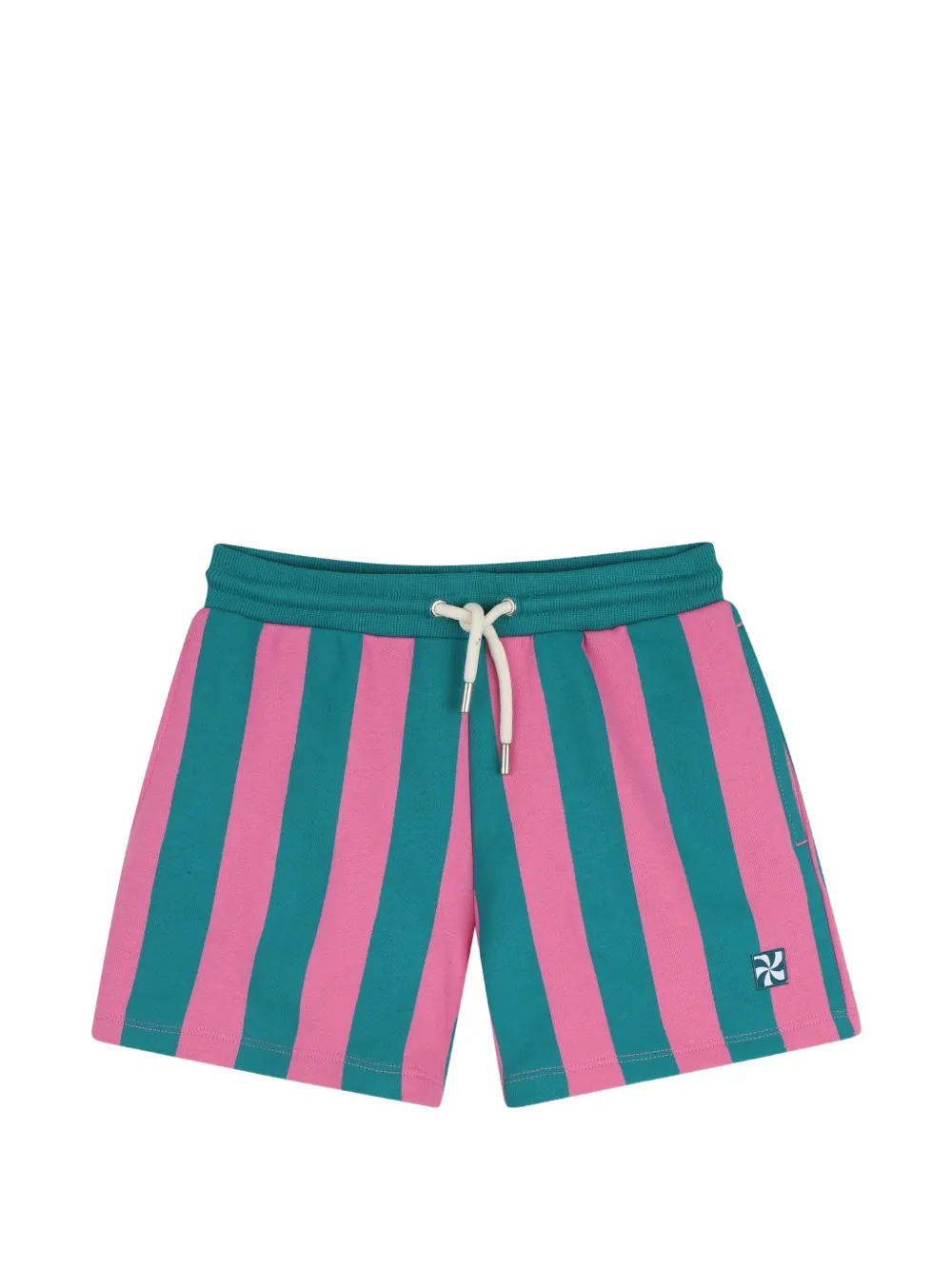 Kids Around striped drawstring-waist shorts - Rosa