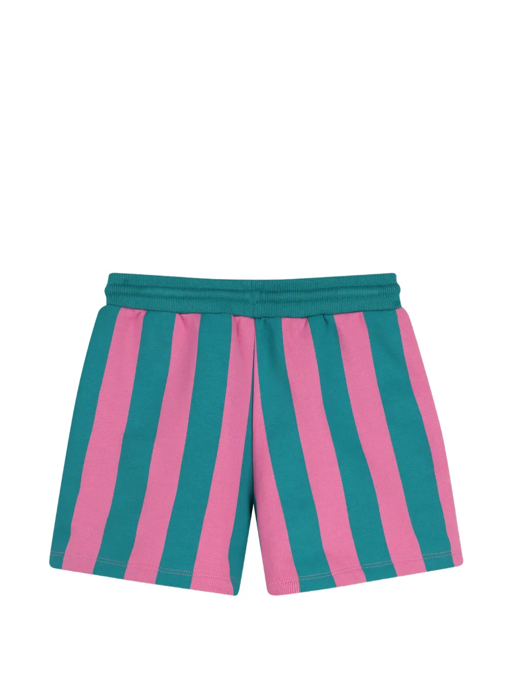  Kids Around Striped Drawstring-waist Shorts - Pink 