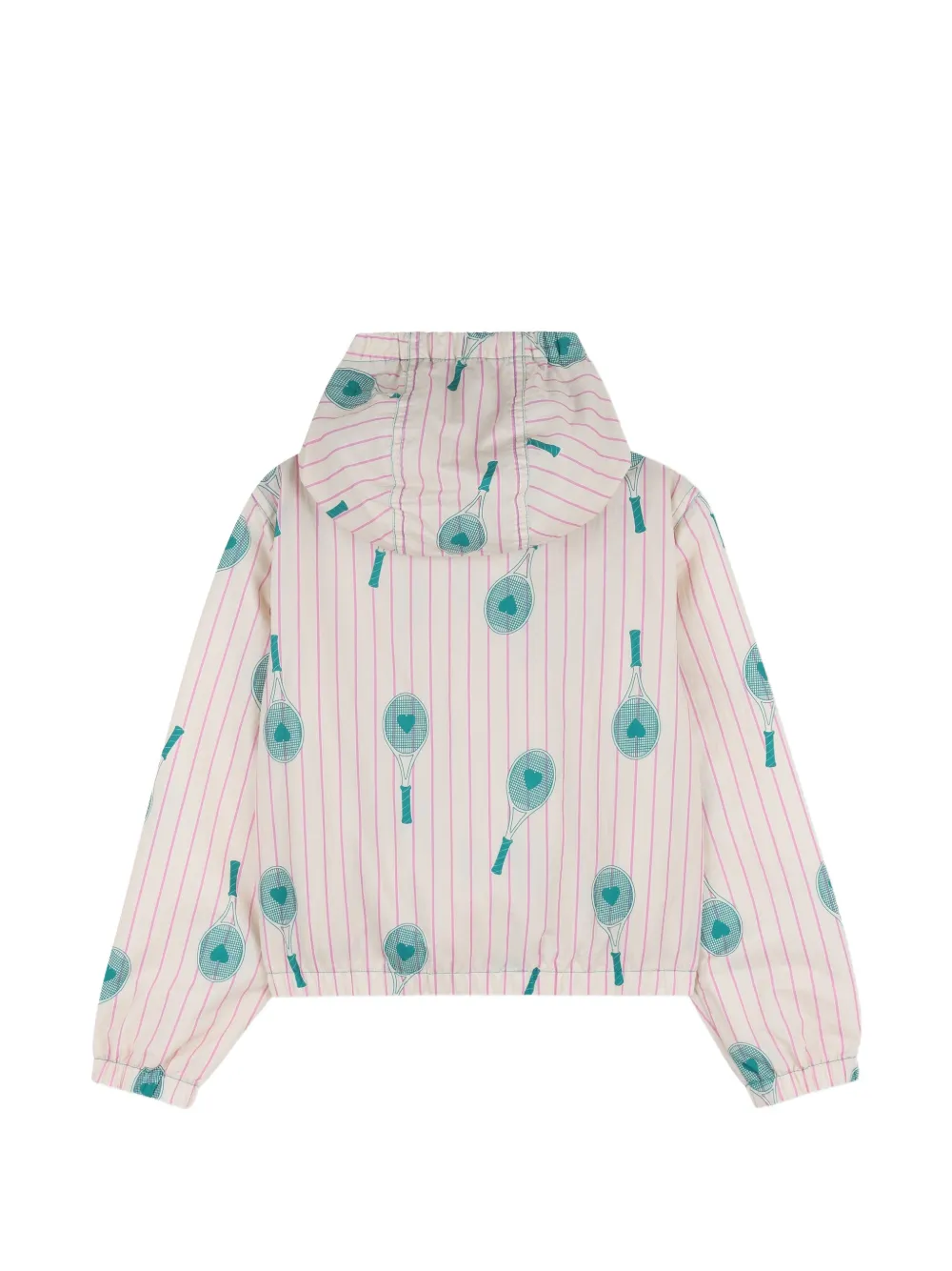 Kids Around Gestreept windjack met capuchon Beige