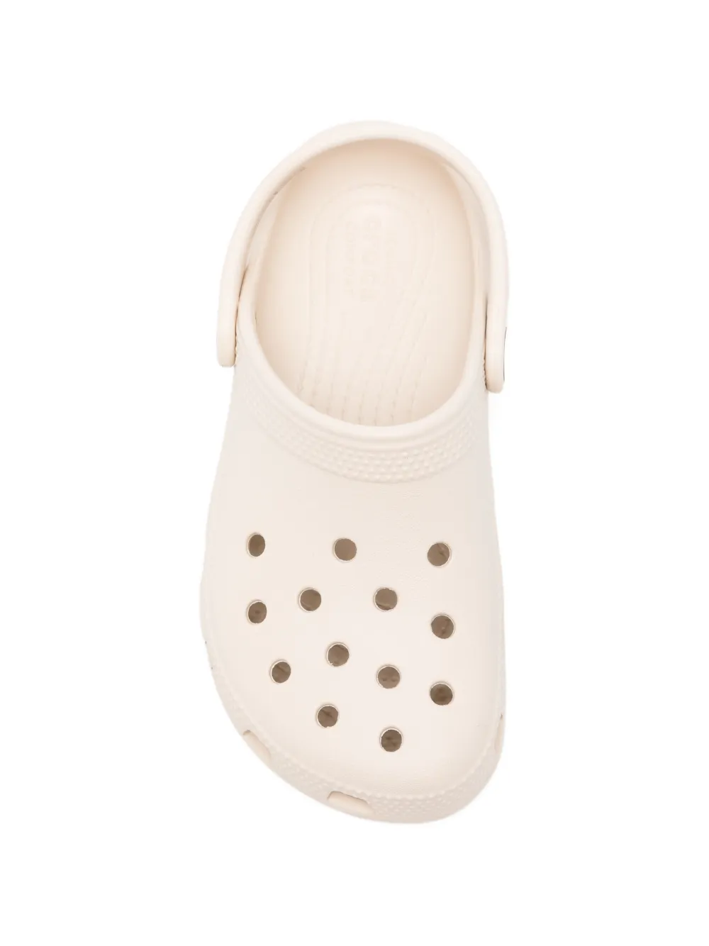 Crocs Kids Classic K perforated strap slippers Beige