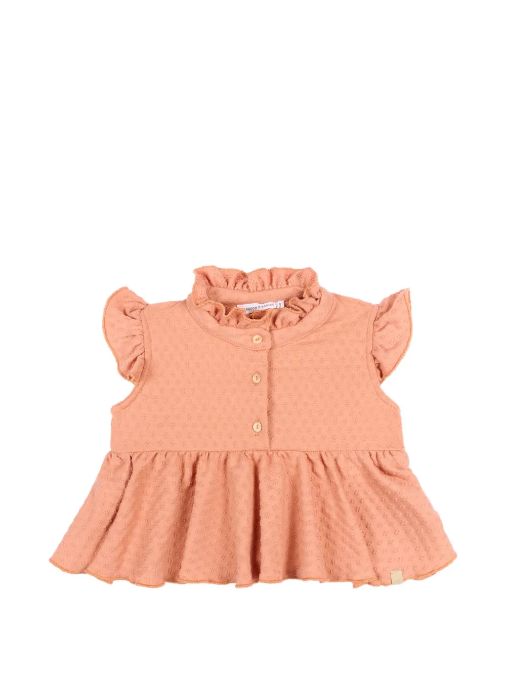 Bamboom ruffled top - Arancione
