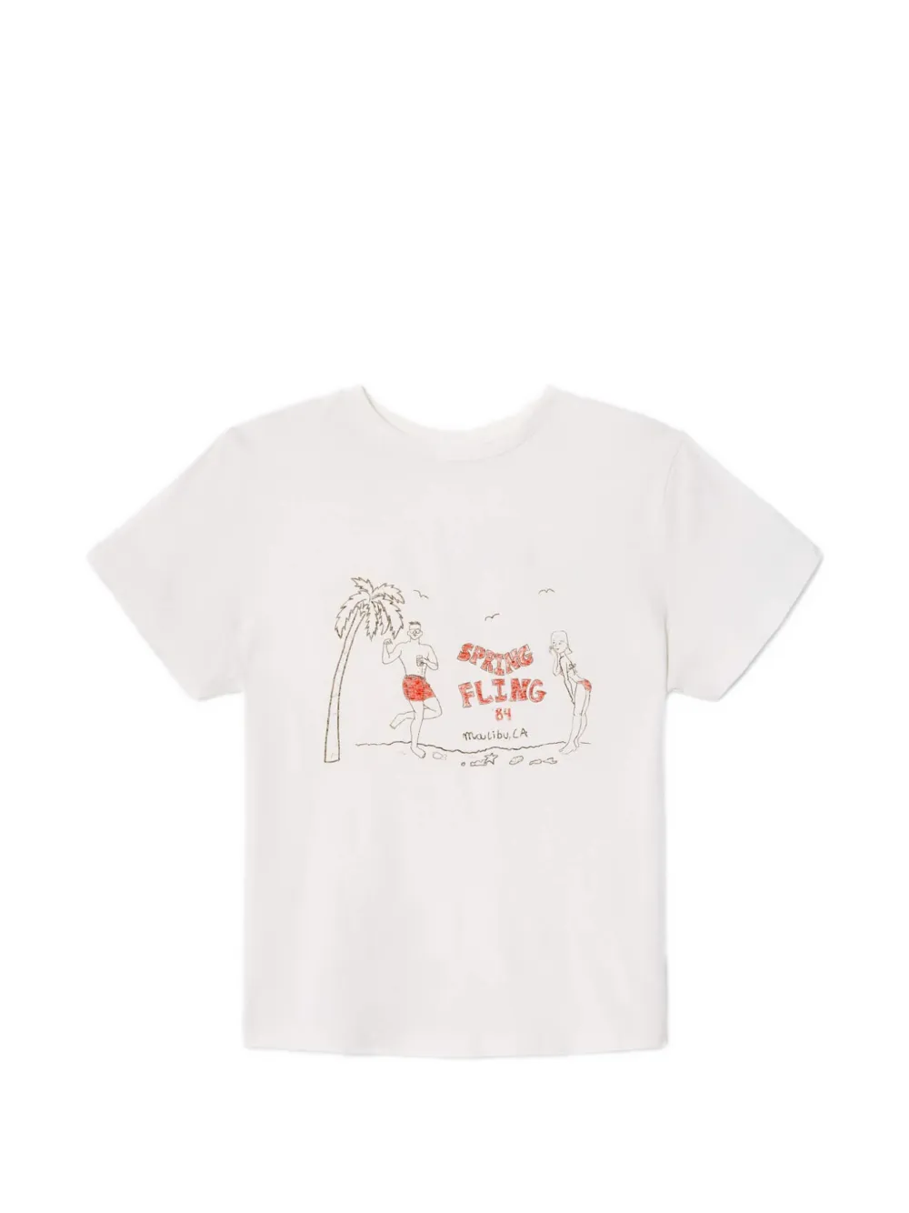 RE/DONE print classic T-shirt - Bianco