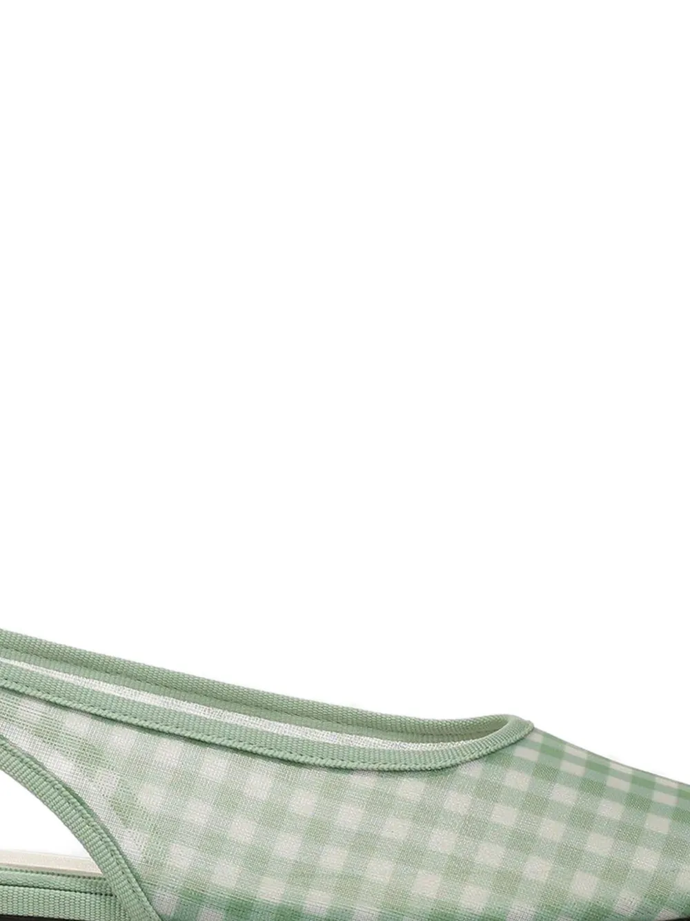 Vince Daphne sandalen met gingham ruit Groen