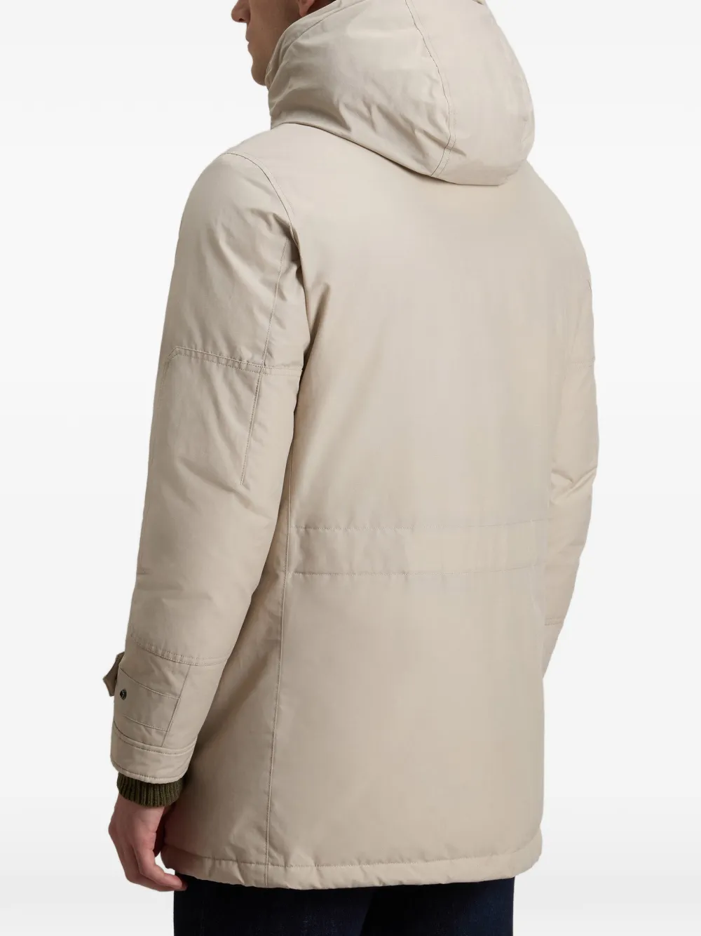 Woolrich Parka met hoge kraag Beige