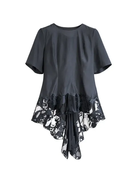 Alexander McQueen Blusa a maniche corte