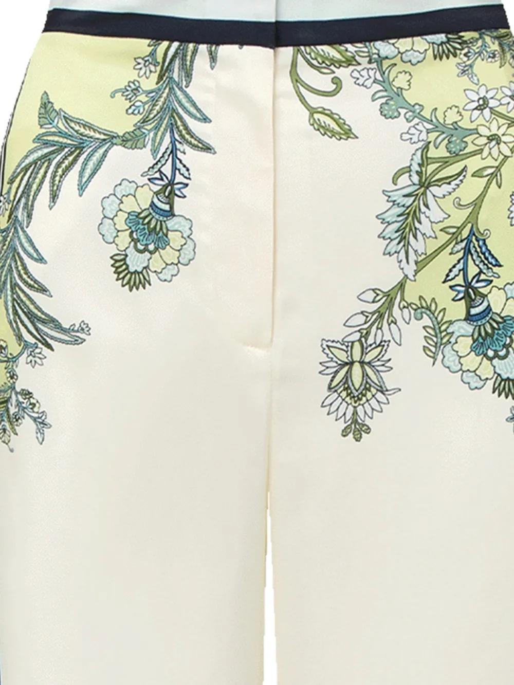 Veronica Beard Grigore broek met bloemenprint Wit
