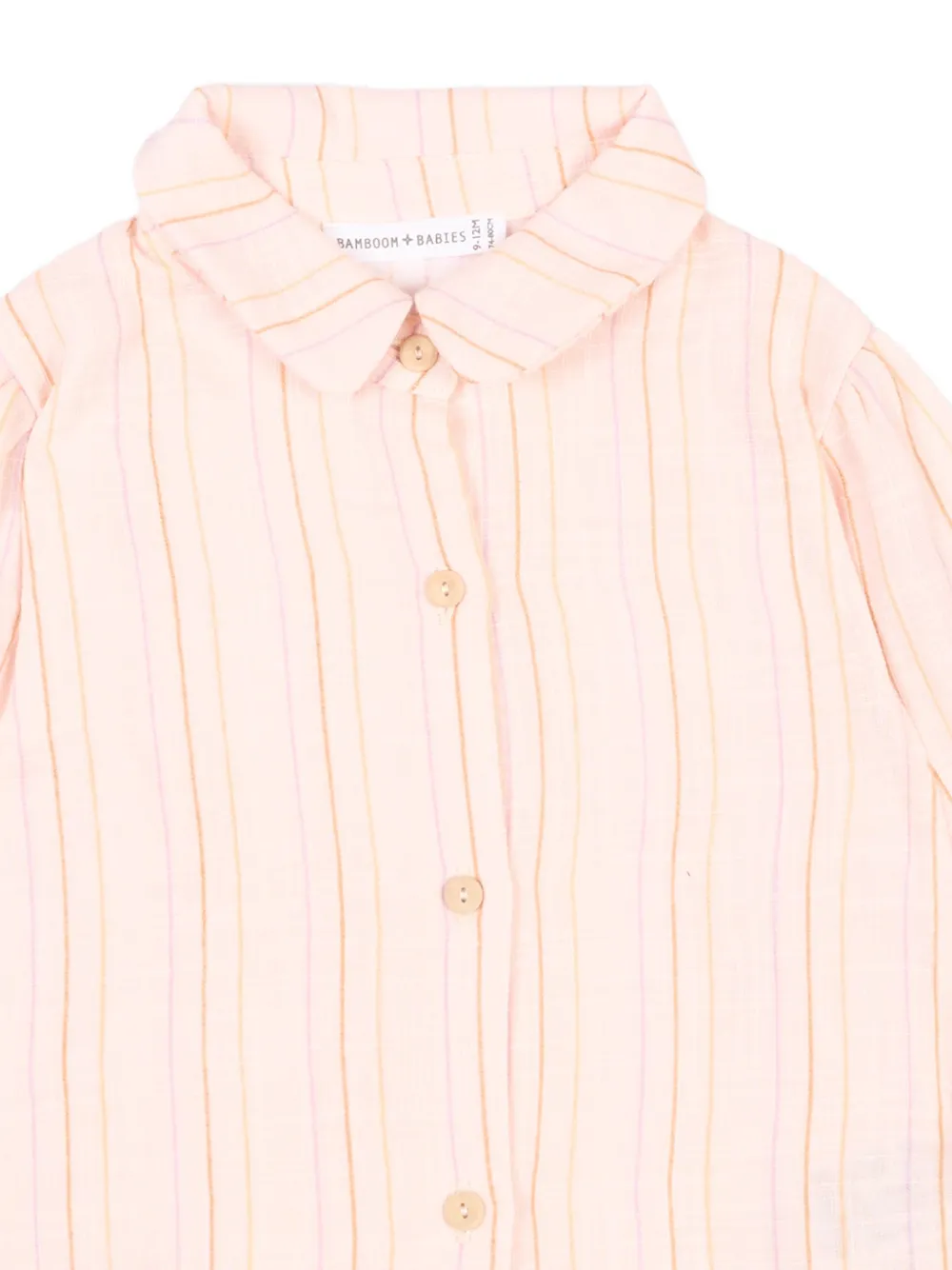  Bamboom Striped Long-sleeves Top - Pink 