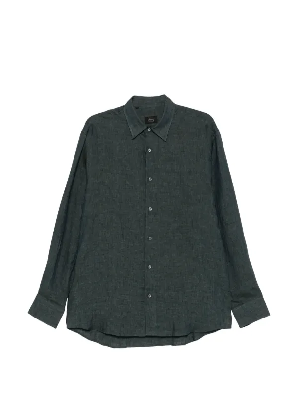 Brioni Buttoned Shirt in Green