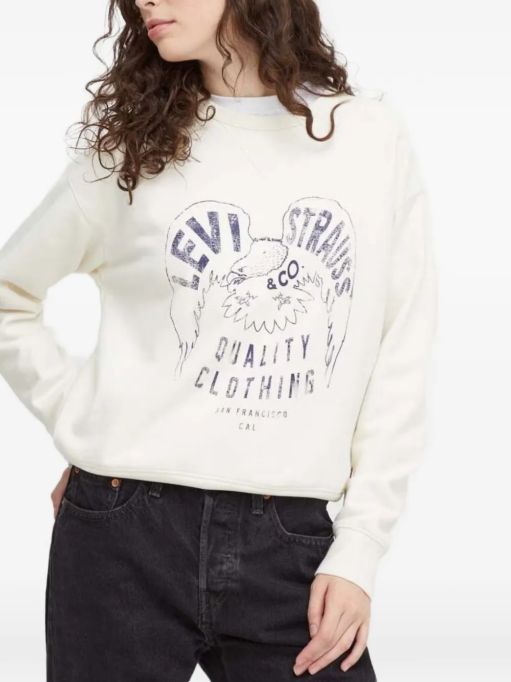 Levi's graphic crew-neck sweater - Toni neutri