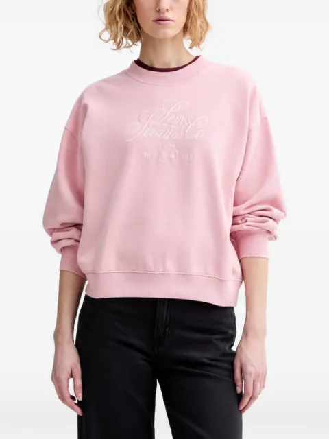 Levi's logo-embroidery sweatshirt