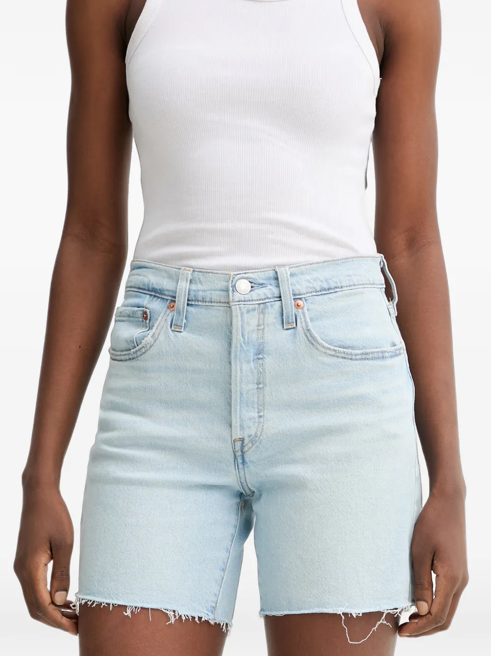 Levi's Shorts met franje Blauw
