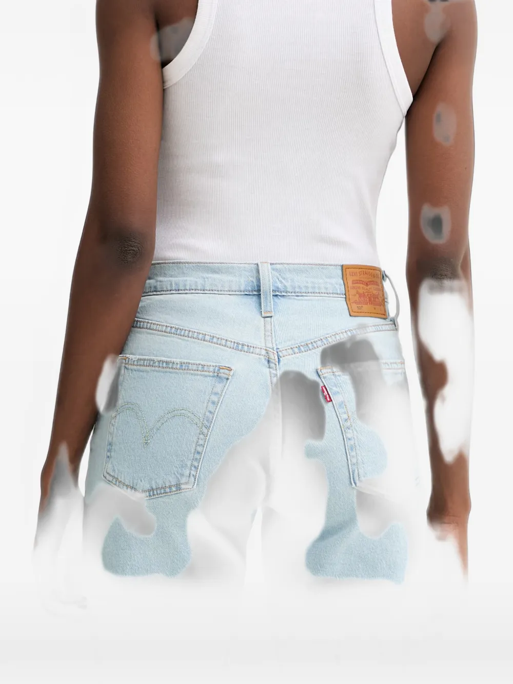 Levi's Shorts met franje Blauw