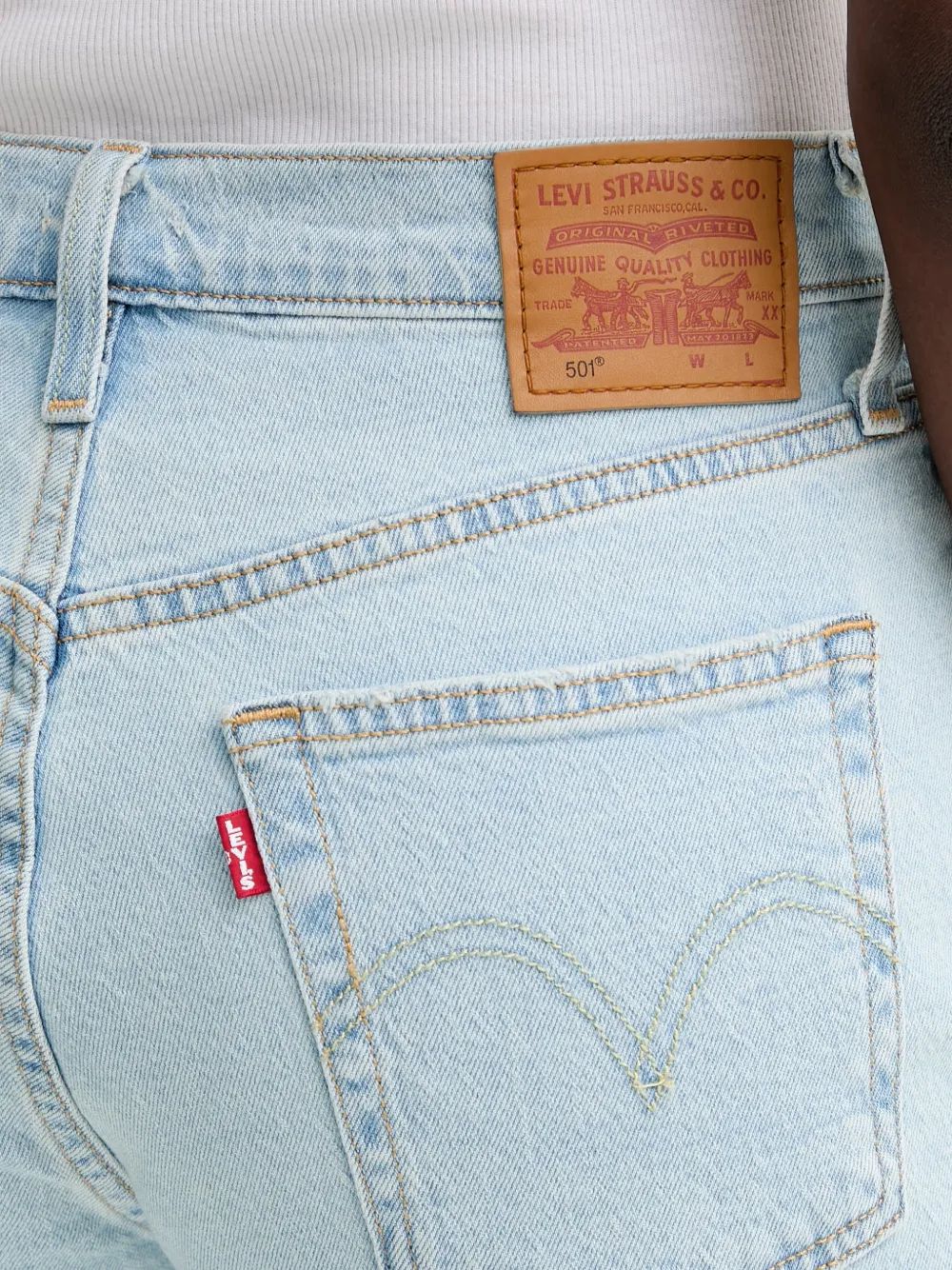 Levi's Shorts met franje Blauw