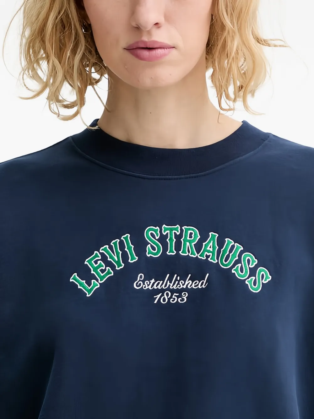 Levi's Sweater met borduurwerk Blauw