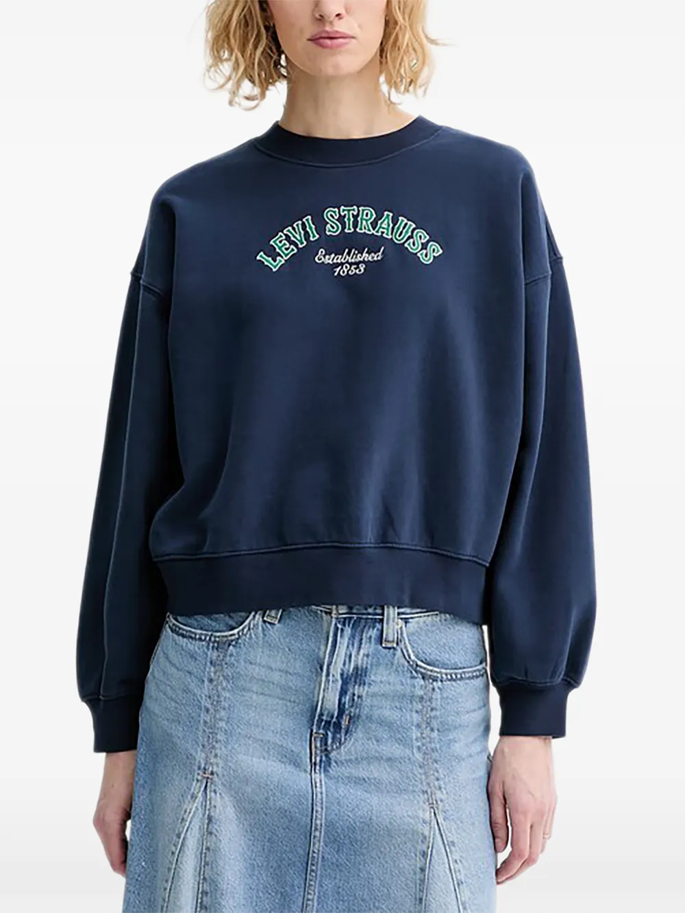 Levi's embroidered sweatshirt - Blu