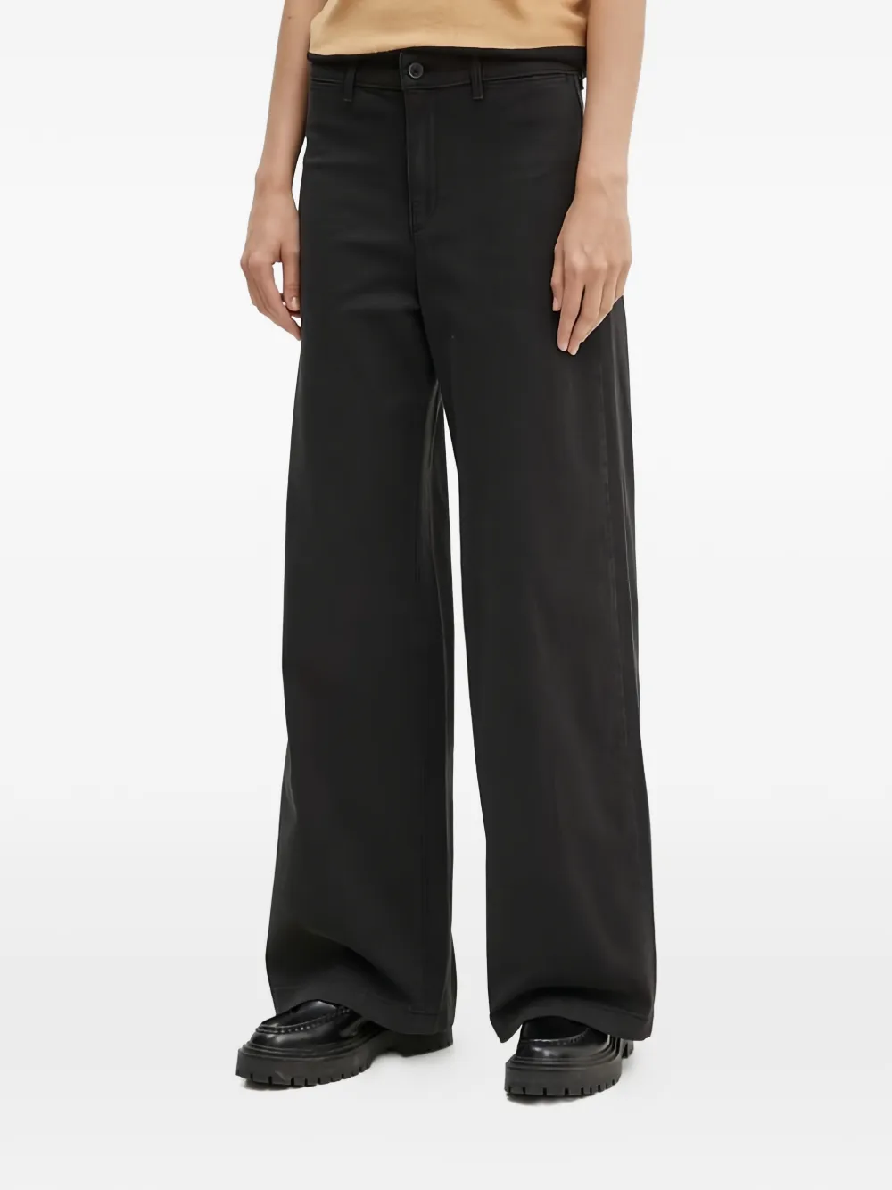 Levi's logo-patch wide-leg jeans - Nero