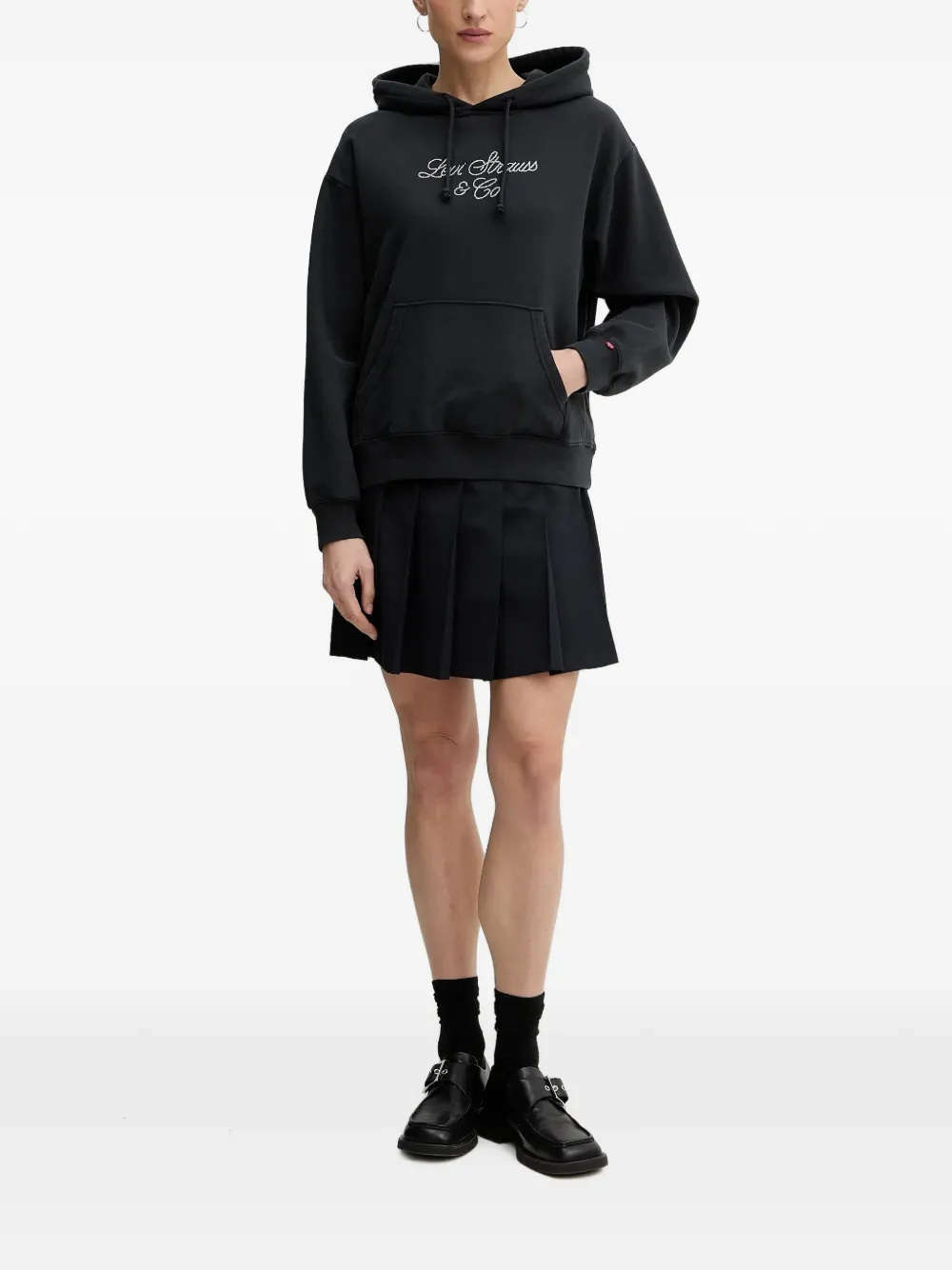 Levi's Hoodie verfraaid met kristallen Zwart
