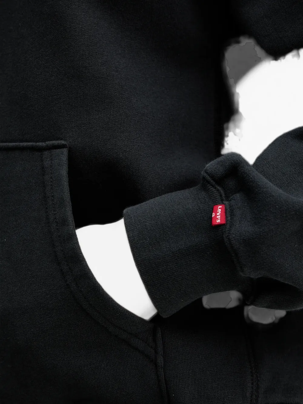 Levi's Hoodie verfraaid met kristallen Zwart