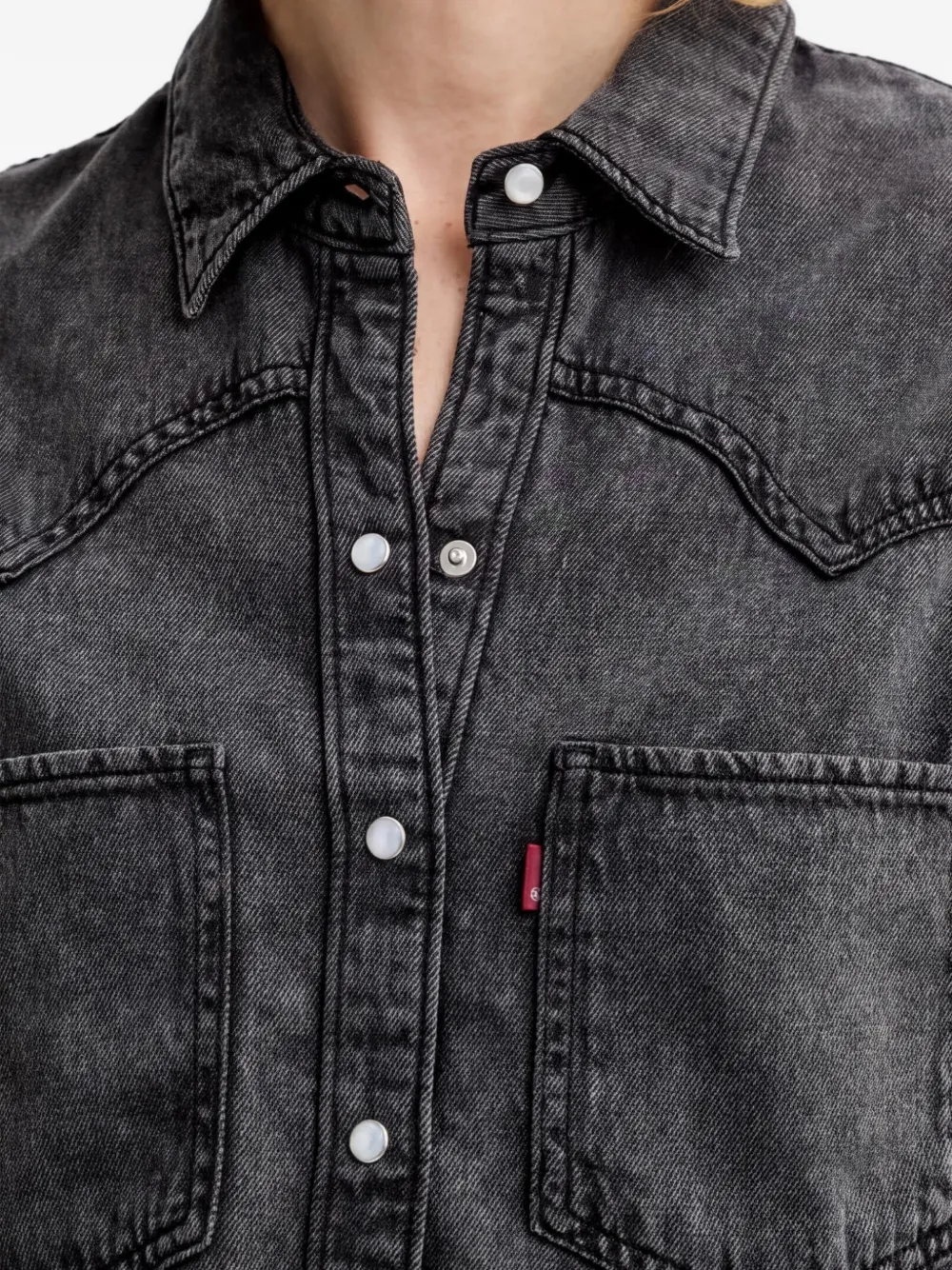Levi's Teodora blouse met zakdetail Grijs